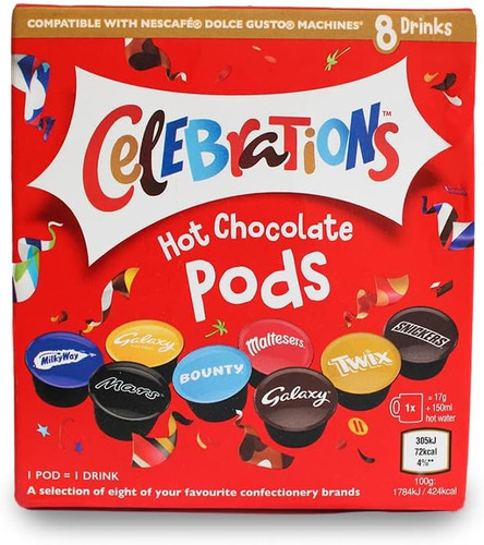 Celebrations hot chocolate - celebrations,