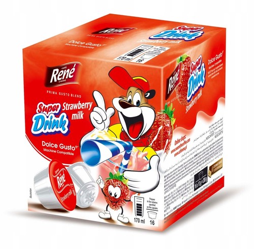 Rene strawberry milk drink - milk,