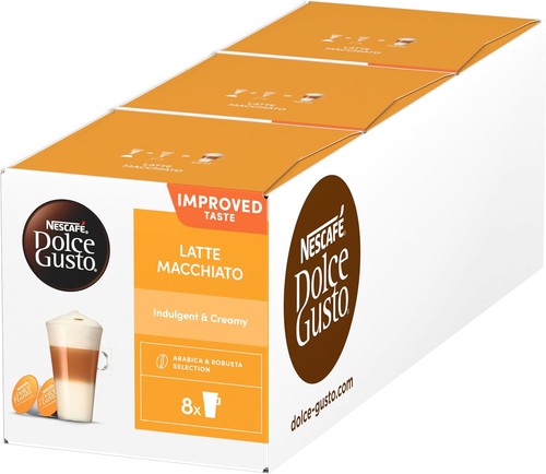 Latte macchiato coffee - macchiato, pods